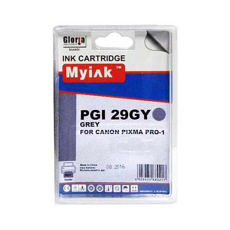 Картридж для CANON PGI-29GY PIXMA PRO-1 Gray MyInk 