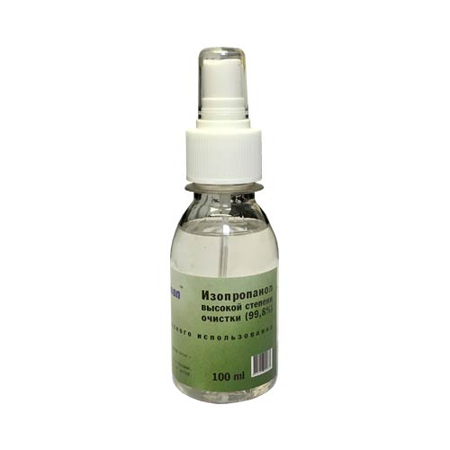 Изопропанол  высокой степени очистки (Isopropanol cleaning) (100ml, спрей) UNICLEAN
