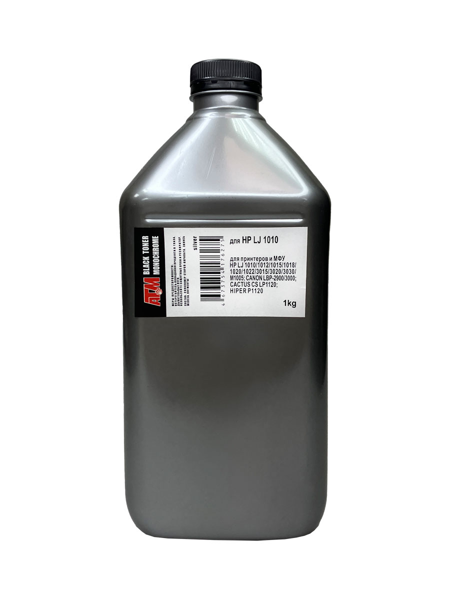 Тонер для HP LJ 1010/1012/1015/ P1005/1102 с MR 1010 (фл,1кг) Silver ATM