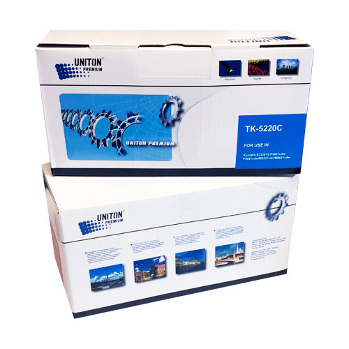 Тонер-картридж для (TK-5220 C) KYOCERA ECOSYS P5021/M5521 (1,2K) синий UNITON Premium GREEN LINE (Eco Protected)