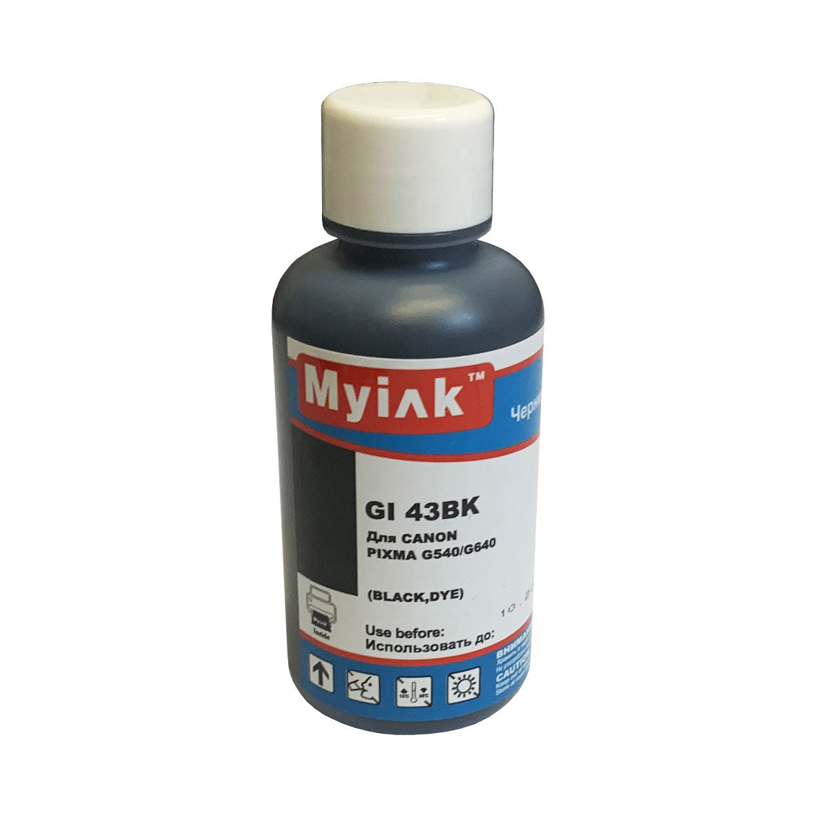 Чернила для CANON GI-43Bk (100мл, black Dye) для PIXMA G540/G640 GI43BK MyInk