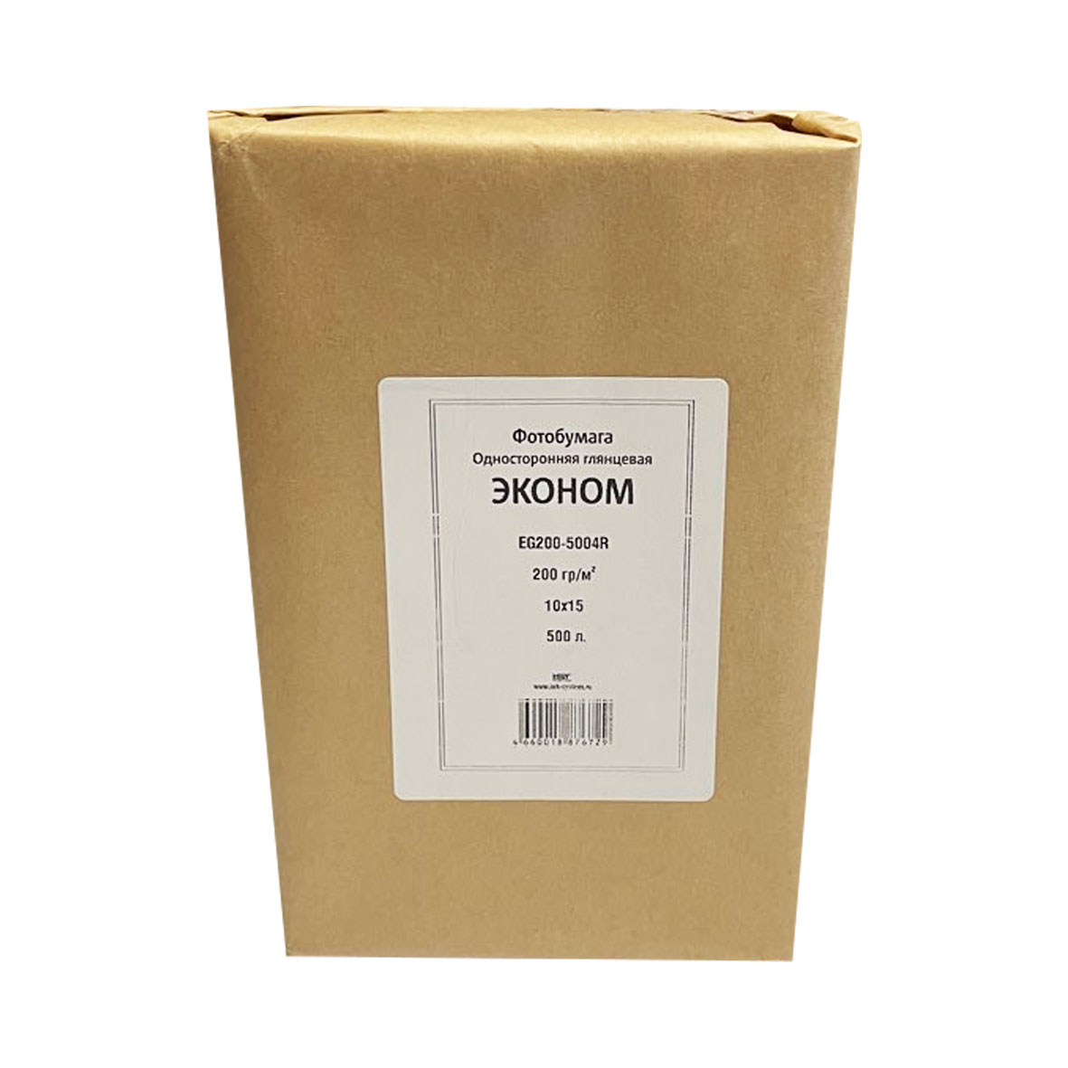 Фотобумага глянцевая 4R(10x15), 200 г/м2 (EG200-5004R), 500л (5уп х100л Эконом ), односторонняя IST