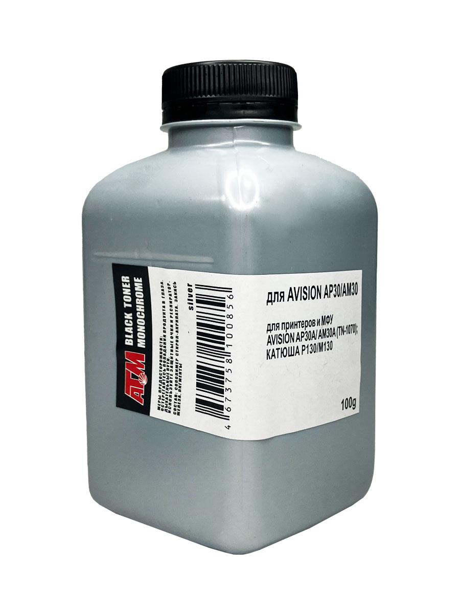 Тонер для AVISION AP30/AM30,КАТЮША P130/M130/M133/M240  (фл,100,5K) Silver ATM