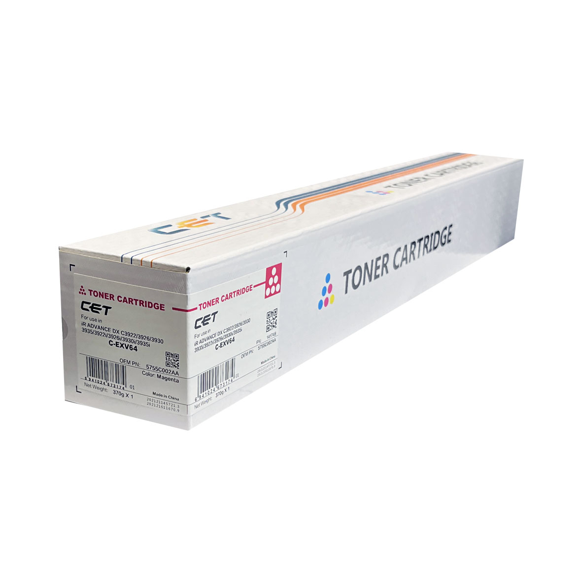 Тонер-картридж для CANON iR ADVANCE DX C3922/C3926/C3930/ C-EXV64 (25,5K,370г,красный CPP,TF8) (CET), CET141748