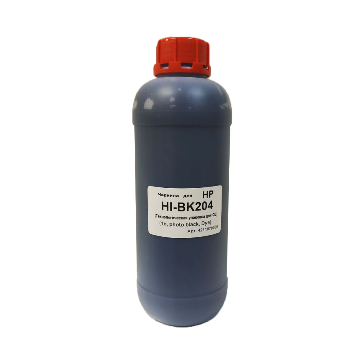 Чернила для HP (1л,photo black Dye) HI-BK204 (Технологическая упаковка для СЦ)