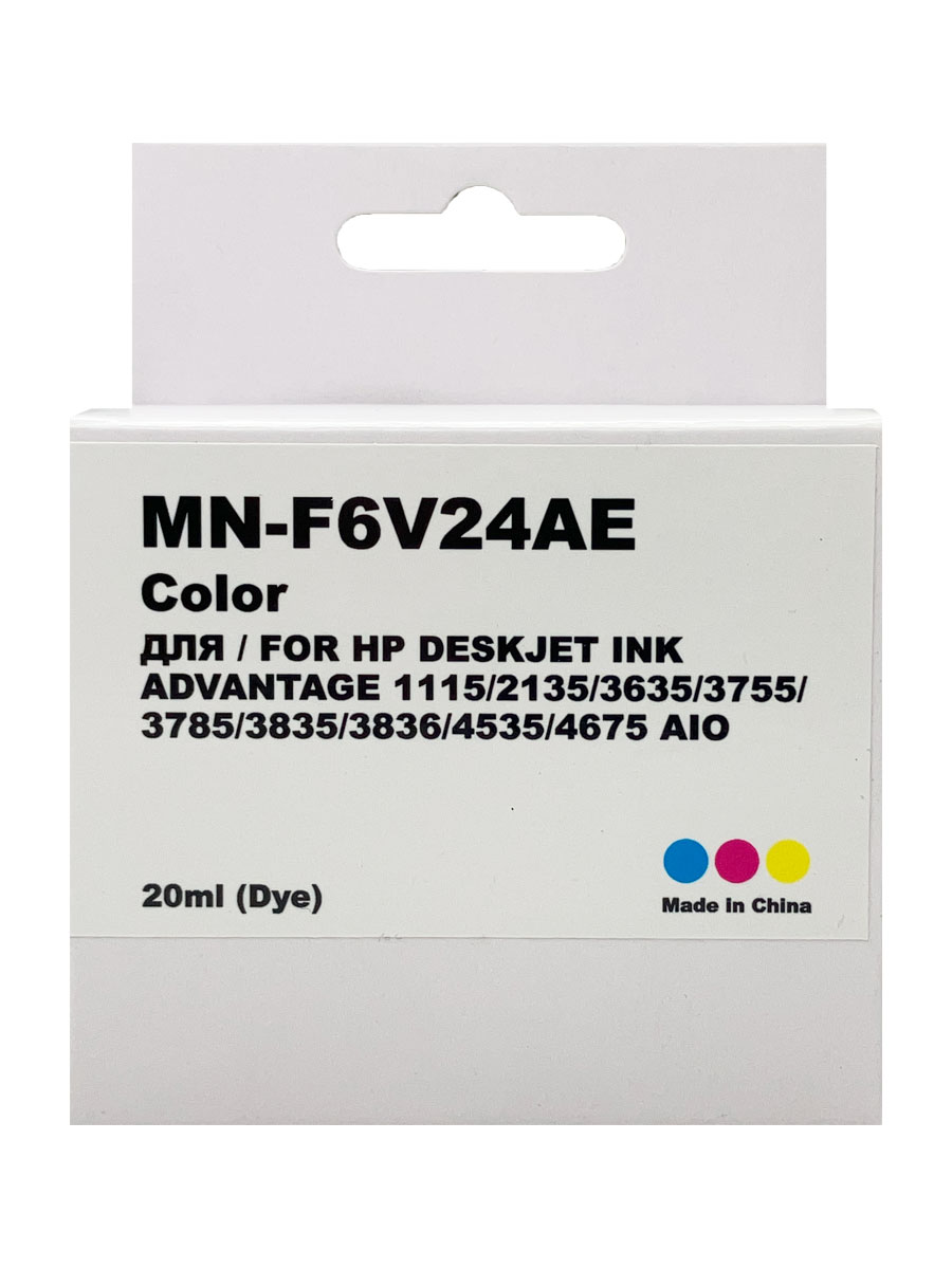 Картридж для (652XL) HP DJ Advantage 2135/3635/3835/4535/4675 F6V24AE (R) Color (20ml) Myink Т/У