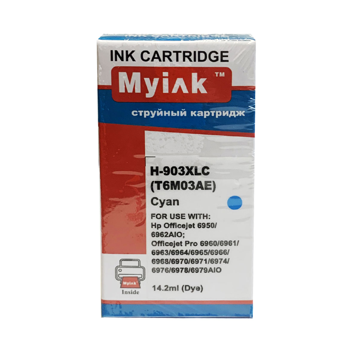Картридж для (903XL) HP OfficeJet 6960/ 6970 T6M03AE (Применение ограничено!) Cyan MyInk SAL