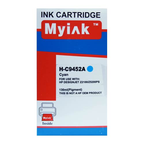 Картридж для ( 70) HP DesignJet Z2100/Z5200 C9452A синий (130ml, Dye) MyInk SAL