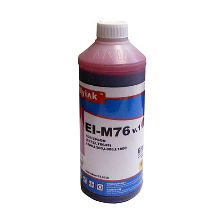 Чернила для EPSON (T6643/T6733) L100/L200/ L655/ L800/ L805/ L1800 (1л, magenta, Dye) EI-M76 Gloria™ MyInk 