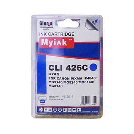 Картридж для CANON  CLI-426C PIXMA  iP4840/MG5140/5240/6140/8140 Cyan (9ml, Dye) MyInk  SAL 