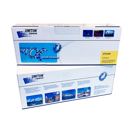 Картридж для HP Color LJ M452/M477 CF412X (410X) желтый (5K) UNITON Premium Картридж для HP Color LJ M452/M477 CF412X (410X) желтый (5K) UNITON Premium
