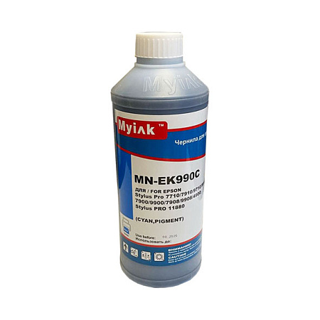 Чернила для EPSON St Pro 4880, 7890, 3880, 9700, 7880, 7700, 9890, 4900, 3800, 7900, 9900, 9880, 11880, 4450, R3000, R2880, SureColor SC-T3200, T3000, T5200, T5000, T7200, T7000, P6000, P8000, P7000, P9000, P5000 (1л, cyan Pigment) EK990C MyInk Чернила для EPSON St Pro 4880, 7890, 3880, 9700, 7880, 7700, 9890, 4900, 3800, 7900, 9900, 9880, 11880, 4450, R3000, R2880, SureColor SC-T3200, T3000, T5200, T5000, T7200, T7000, P6000, P8000, P7000, P9000, P5000 (1л, cyan Pigment) EK990C MyInk