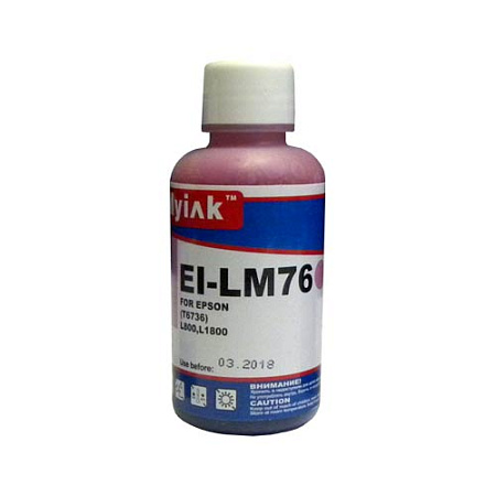 Чернила для EPSON (T6736) L800/ L805/ L1800 (100мл, light magenta Dye) EI-LM76 Gloria™ MyInk Чернила для EPSON (T6736) L800/ L805/ L1800 (100мл, light magenta Dye) EI-LM76 Gloria™ MyInk