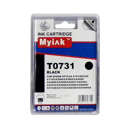 Картридж для (T0731N) EPSON St C79/CX3900/4900/5900 Black (11,4ml, Pigment) MyInk SAL 