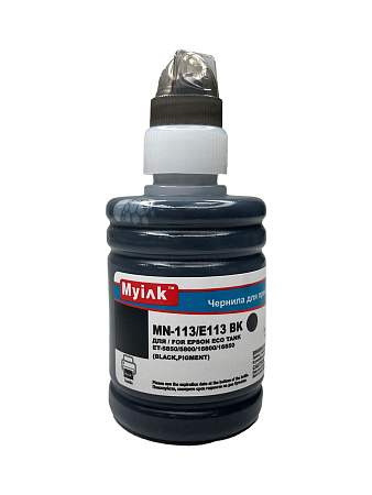 Чернила для EPSON EcoTank 113 (T06B140) ET-5850/5800/16600/16650 (140мл, black,Pigment) MyInk Чернила для EPSON EcoTank 113 (T06B140) ET-5850/5800/16600/16650 (140мл, black,Pigment) MyInk