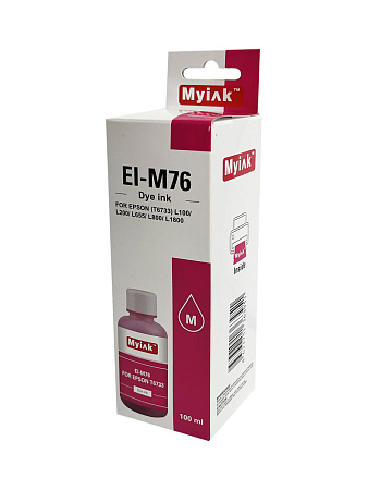 Чернила для EPSON (T6733) L100/L200/ L655/ L800/ L805/ L1800 (100мл, magenta Dye) EI-M76 Gloria™ MyInk Чернила для EPSON (T6733) L100/L200/ L655/ L800/ L805/ L1800 (100мл, magenta Dye) EI-M76 Gloria™ MyInk