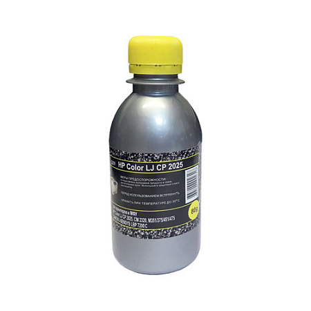 Тонер для HP Color LJ CP 2025/CM 2320/CP 1215/CP 1025 (фл, 80,желтый,Chemical) Silver ATM 