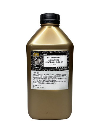 Тонер для OKI C5650/9650 Универсал (фл,900,черный ,GLOSSY) Gold ATM 