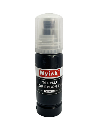 Чернила для EPSON EcoTank, KeyLock 115, 014, 012 (T07C14A) L8160, L8168, L8180, L8188, ET-8500, ET-8550 (70мл, black, Pigment) MyInk Чернила для EPSON EcoTank, KeyLock 115, 014, 012 (T07C14A) L8160, L8168, L8180, L8188, ET-8500, ET-8550 (70мл, black, Pigment) MyInk