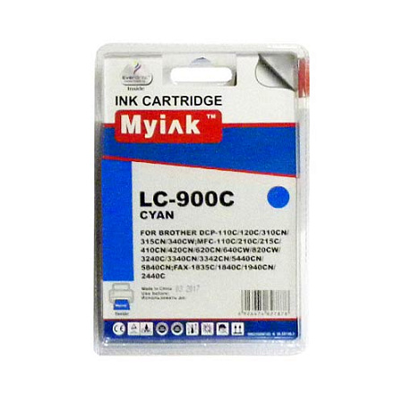 Картридж для Brother DCP-110C/MFC-210C/FAX-1840C (LC900C) Cyan MyInk SAL 
