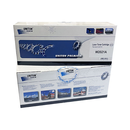 Картридж для HP Color LJ M454, MFP M479 W2021A (414A) синий (2,1K) UNITON Premium Картридж для HP Color LJ M454, MFP M479 W2021A (414A) синий (2,1K) UNITON Premium