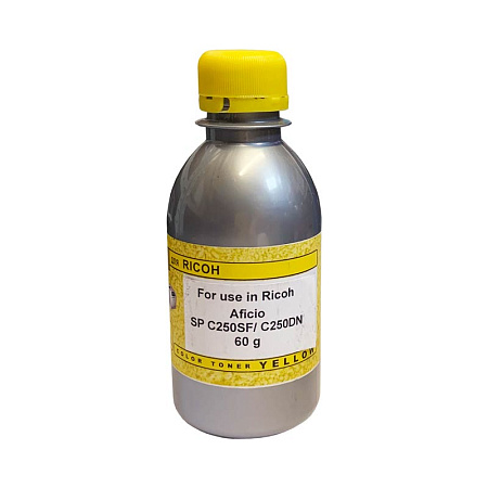 Тонер для RICOH SP C250 (фл,60,желтый,Chemical) Silver ATM 