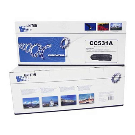 Картридж для HP Color LJ CP 2025/CM 2320 CC531A (304А)/ CANON LBP-7200 Cartridge 718C синий (2,8K) UNITON Premium 