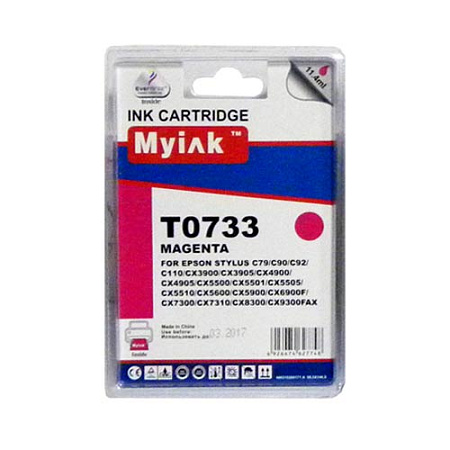 Картридж для (T0733N) EPSON St C79/CX3900/4900/5900 Magenta (11,4ml, Pigment) MyInk SAL Картридж для (T0733N) EPSON St C79/CX3900/4900/5900 Magenta (11,4ml, Pigment) MyInk SAL