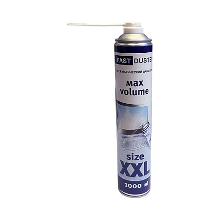 Сжатый газ для удаления пыли и тонера, непереворачиваемый, (800ml/ 395g), аэрозоль, 1000 мл, Fast Duster Сжатый газ для удаления пыли и тонера, непереворачиваемый, (800ml/ 395g), аэрозоль, 1000 мл, Fast Duster