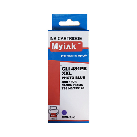 Картридж для CANON  CLI-481XXLPB PIXMA TR7540/TR8540/S6140/TS8140/TS9140 Photo blue MyInk SAL 