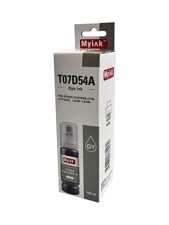 Чернила для EPSON EcoTank (115) (T07D54A) L8160 / L8180 (100мл,grey) MyInk Чернила для EPSON EcoTank (115) (T07D54A) L8160 / L8180 (100мл,grey) MyInk