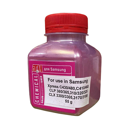 Тонер для SAMSUNG C430/480,CLP360/325 (фл,55,красный,Chemical) Silver ATM Тонер для SAMSUNG C430/480,CLP360/325 (фл,55,красный,Chemical) Silver ATM