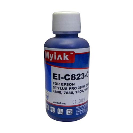 Чернила для EPSON (T0592) St Pro R2400/2880/ 3000/3800/7800/9800/7880/9880 (100мл, cyan, Pigment) EI-C823-B EverBrite™ MyInk SAL Чернила для EPSON (T0592) St Pro R2400/2880/ 3000/3800/7800/9800/7880/9880 (100мл, cyan, Pigment) EI-C823-B EverBrite™ MyInk SAL