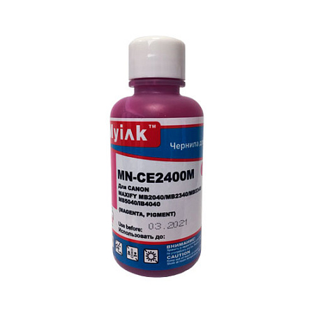 Чернила для CANON PGI-1200, PGI-2400, PGI-2500, PGI-2700, PGI-2800, PGI-2900 (100мл, magenta, Pigment) CE2400M EverBrite™ MyInk 