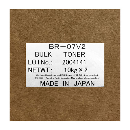 Тонер для BROTHER HL 2030/2040/TN-2075/BR-07V2 (короб,2х10кг) TOMOEGAWA Япония 