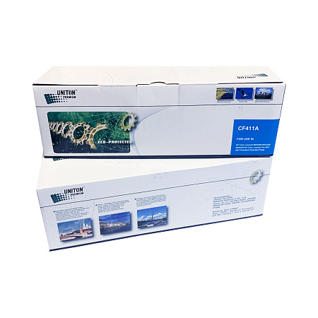 Картридж для HP Color LJ M452/ M477 CF411A (410A) синий (2,3K) UNITON Premium GREEN LINE (Eco Protected) 