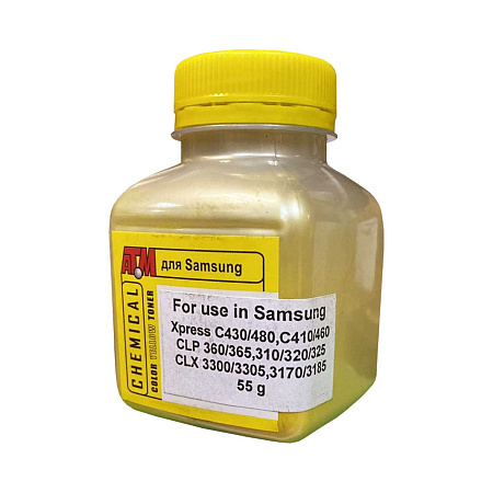 Тонер для SAMSUNG C430/480,CLP360/325 (фл,55,желт,Chemical) Silver ATM 