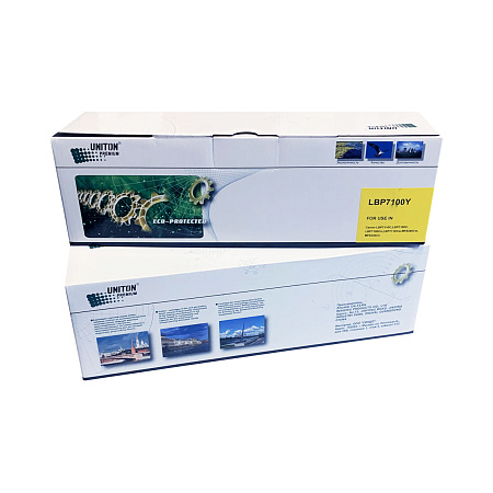 Картридж для CANON LBP-7100  Cartridge 731Y желтый (1,5K) UNITON Premium GREEN LINE (Eco Protected) 
