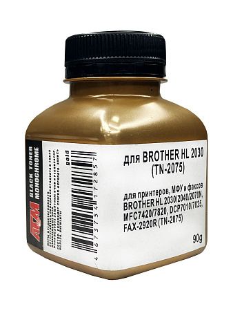 Тонер для BROTHER HL 2030/2040/2070N (TN-2075) (фл,90) Gold ATM 