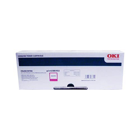 Тонер-картридж для Oki C5600/5700 Toner Cartr красный (43381922) (2K) (o) Тонер-картридж для Oki C5600/5700 Toner Cartr красный (43381922) (2K) (o)