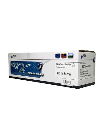 Картридж для HP Color LJ M155/MFP M182/M183  W2411A (216A) синий (0,85К) БЕЗ ЧИПА!!! UNITON Premium 