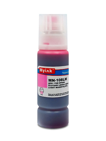 Чернила для EPSON EcoTank (108) L8050/L18050 (100мл, light magenta, Dye) MyInk Чернила для EPSON EcoTank (108) L8050/L18050 (100мл, light magenta, Dye) MyInk