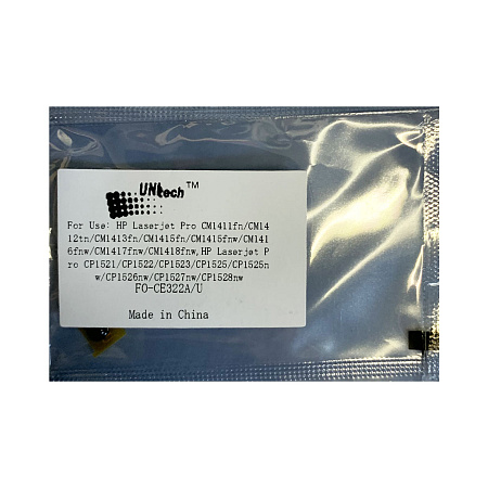 Чип к-жа HP Color CP1525/CM1415 (1,3K) CE322A yellow UNItech(Apex) 