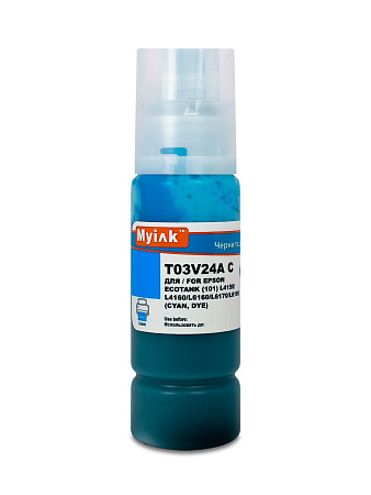 Чернила для EPSON EcoTank (101) L4150/L4160/L6160/L6170/L6190 (70мл, cyan, Dye) T03V24A MyInk 