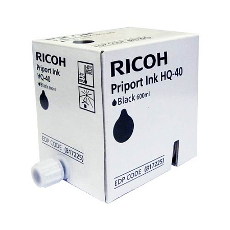 Краска для Ricoh Priport JP-4500/DX 4542 type HQ40 (т,600ml,черный ,5шт) (o) Краска для Ricoh Priport JP-4500/DX 4542 type HQ40 (т,600ml,черный ,5шт) (o)