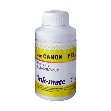 Чернила для CANON CLI-521Y (70мл, yellow, Dye) CIM-521C Ink-Mate Чернила для CANON CLI-521Y (70мл, yellow, Dye) CIM-521C Ink-Mate