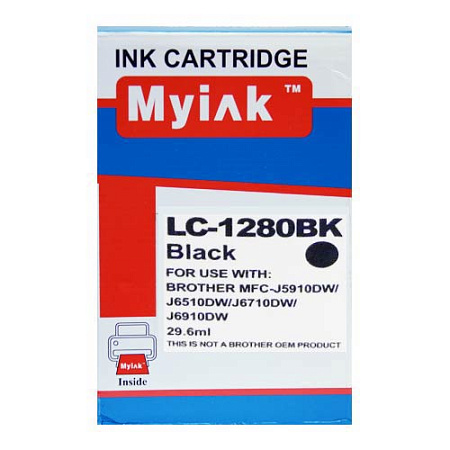 Картридж для Brother MFC-J5910/6510/6710 (LC1280XLBK) Black (29,6ml, Pigment) MyInk SAL 