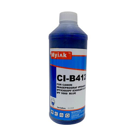 Чернила для CANON (PFI-102B/104B/303B) imagePROGRAF iPF8400D/iPF605/iPF710/iPF750/iPF760/iPF765/iPF510/iPF500 (1л,blue) CI-B412 MyInk SAL 