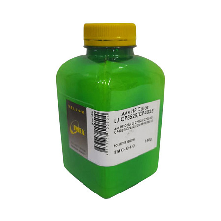 Тонер для HP Color LJ CP 3525/3530/4025/4525/CM4540/M551 (фл,140,желтый,Polyester,TMC040 IMEX) Green Line 