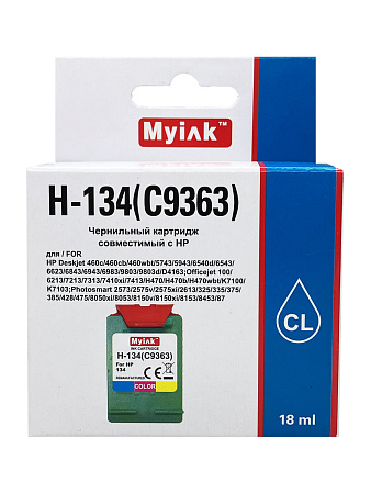 Картридж для (134) HP Photosmart 8153 C9363 (R) Color (18ml) MyInk Картридж для (134) HP Photosmart 8153 C9363 (R) Color (18ml) MyInk